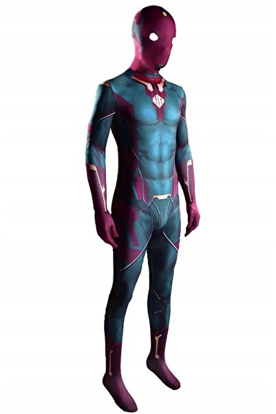 NO BRAND Costum de cosplay supererou Android Vision pentru convenție m 164 170
