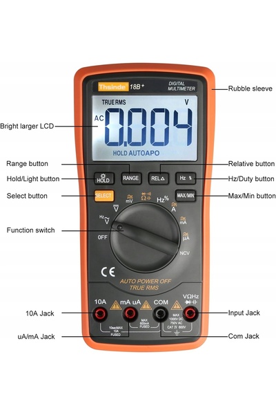 NO BRAND Multimetru digital cu clești ampermetrici și tester de tensiune