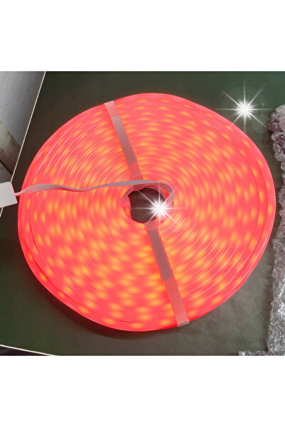 NO BRAND Bandă luminoasă LED neon RGB 5050 de 12m, control prin aplicație, im...