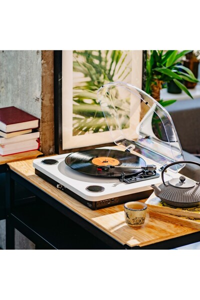 NO BRAND Gramofon alb Ad 1914 cu USB și Bluetooth