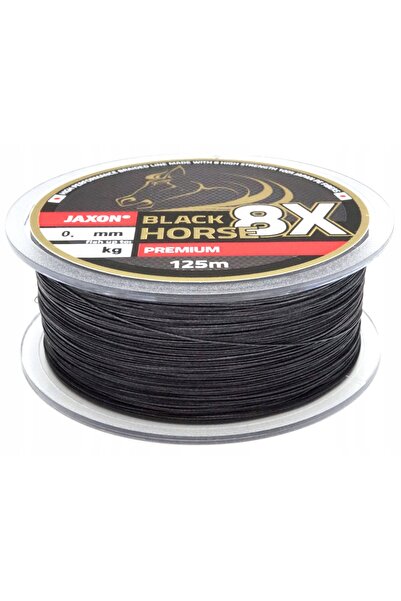 NO BRAND Fir împletit universal Jaxon Black Horse 8X Premium 0.08mm 125m 5kg ...