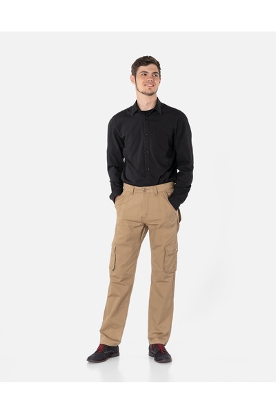 NO BRAND Pantaloni bărbați outdoor militari de trekking, cargo cu 6 buzunare ...