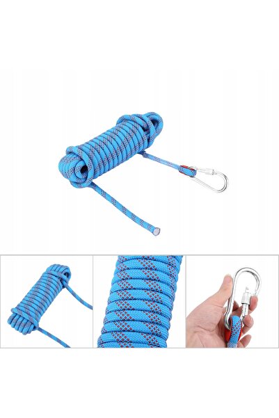 NO BRAND Coardă de alpinism tip cablu 10m 12mm Coardă de siguranță pentru alp...