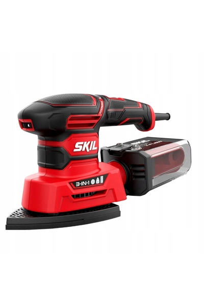 NO BRAND 250W 7280 Skil Mașină de șlefuit oscilantă + 3 discuri + 15 foi de ș...