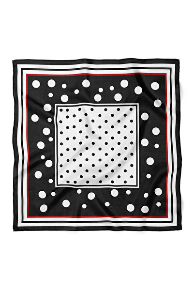 nehir eşarp Polka Dot Pattern Scarf Bandana 70X70 cm
