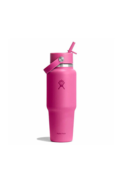 Hydro Flask 32 ουγγιές (946 ml) Ευρύστομο μπουκάλι ταξιδίου με εύκαμπτο καλαμ...
