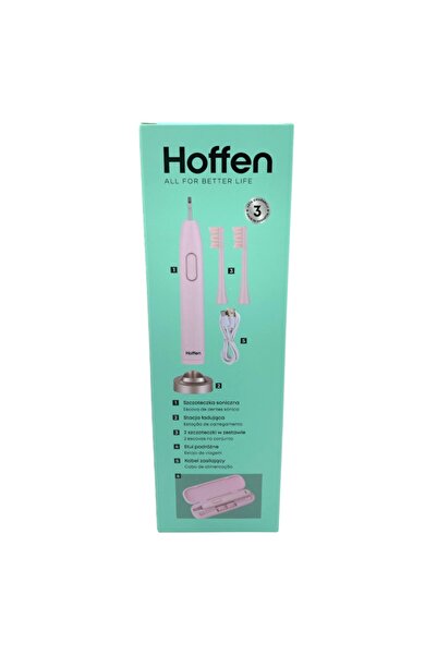 NO BRAND Periuță de dinți electrică sonică Hoffen 2W 5 moduri. 38000-48000 Dr...