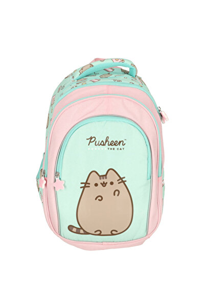 NO BRAND Rucsac școlar pentru fete Bpl58 Pisica Pusheen Pastel St.Majewski