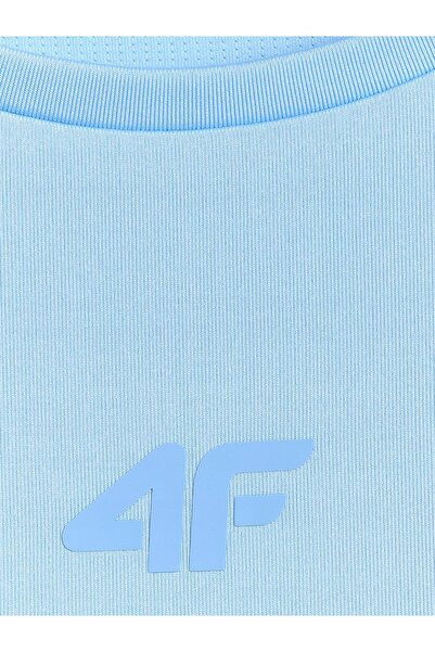 NO BRAND Tricou de antrenament pentru femei 4F F0767 Ss26 |   Sportiv Albastr...