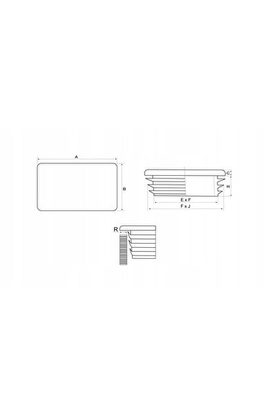 NO BRAND Capac de acoperire interior pentru profil stâlp 80x20 Antracit 50 buc.
