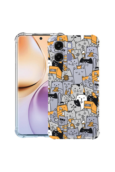 bestcase ®   Αντικραδασμική Θήκη Husa για Realme 16 Pro Plus, Σχέδιο Γάτας, 3...