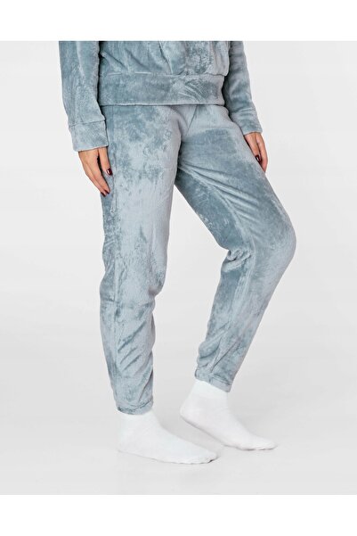 NO BRAND Trening călduros de damă, din pluș, cu bluză și pantaloni, cu blană ...