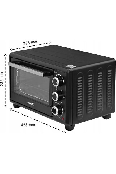 NO BRAND Mini Cuptor 20 L 1380 W Termo-circulație Temporizator 60 Min Reglare...