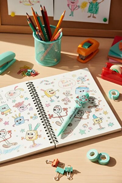 Miniso Disney Pixar Lisanslı Büyük Karakterli Tükenmez Kalem – Eğlenceli Tasarım