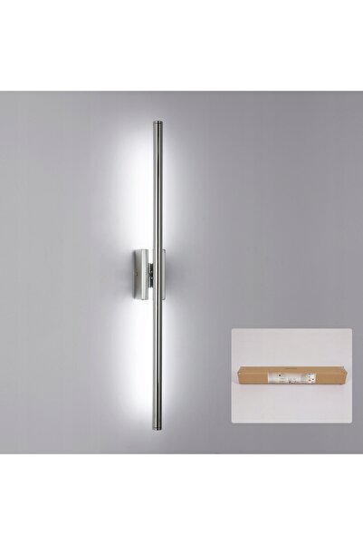 NO BRAND Aplică de perete cromată Kinkiet LED modernă tip loft pentru living ...