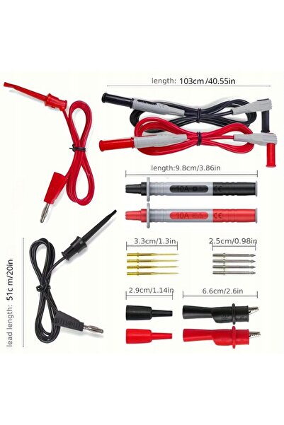 NO BRAND Set de cabluri de testare și sonde pentru multimetru 18 în 1, tip ba...