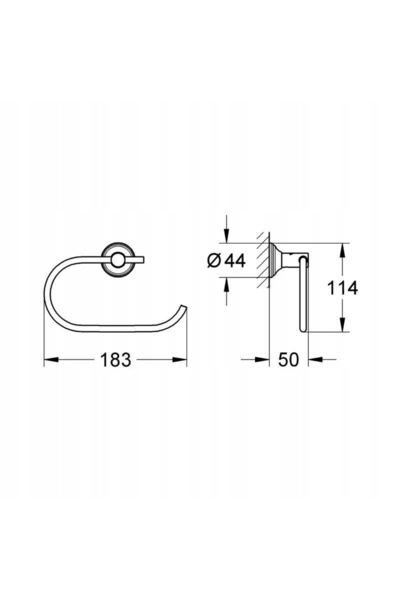 Grohe Suport hârtie Essentials 40657001