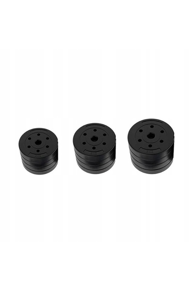 NO BRAND Gantere reglabile bituminoase pentru antrenament de forță 2x15 kg