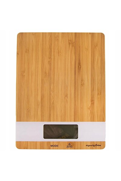 Orionis Cântar de bucătărie digital Orion Bamboo 5kg, funcție tară, 23 x 17 cm