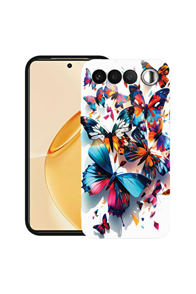 bestcase ®   Θήκη TPU Υπέρλεπτη Husa για Realme 16, Πολύχρωμες Πεταλούδες, 31...