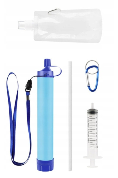 NO BRAND Kit portabil de purificare a apei cu pai pentru exterior