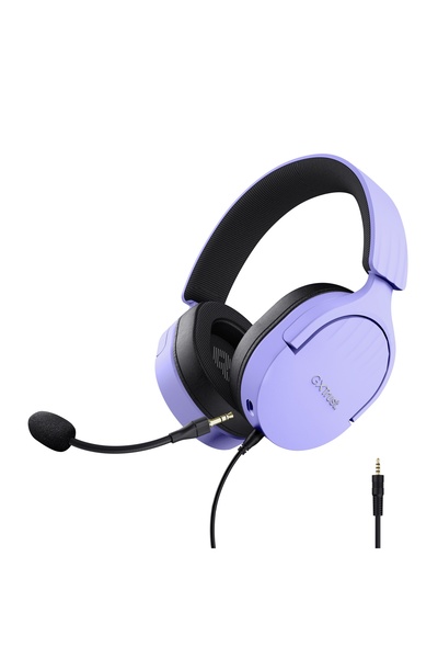 NO BRAND Căști de gaming cu microfon pentru PC și consolă, 3.5mm, mov