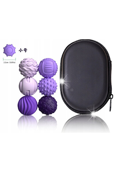 NO BRAND Set de bile magnetice antistres din silicon senzorial, 8 piese