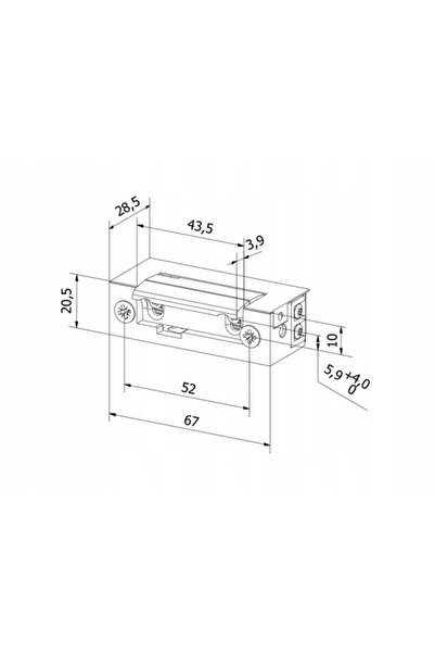 NO BRAND Electrolock 12V AC/DC pentru încuietoare de mobilier cu memorie