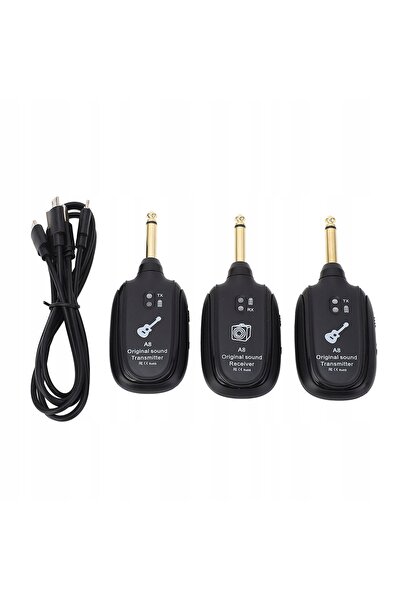 NO BRAND Sistem wireless pentru chitară, Transmițător și receptor Crystal Clr...