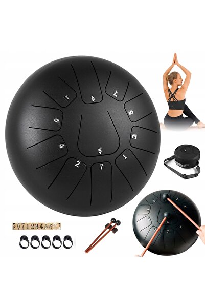 NO BRAND Tobă cu limbă de oțel, Tobă cu limbă, 11 tonuri, 10 inch, Tobă eterică