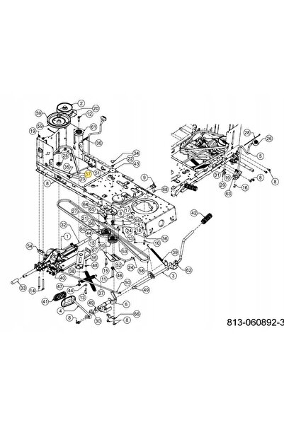 NO BRAND Curea de transmisie mtd wolf 754-04208 yardman af 9150 ag 9180 ap 92...
