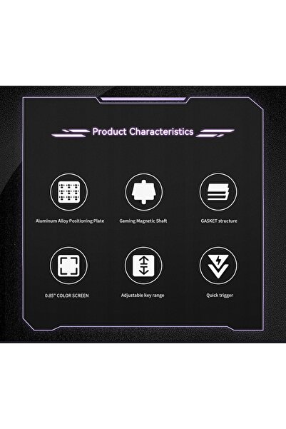 NO BRAND Tastatură AJAZZ AK820 Max Negru/Gri/Galben