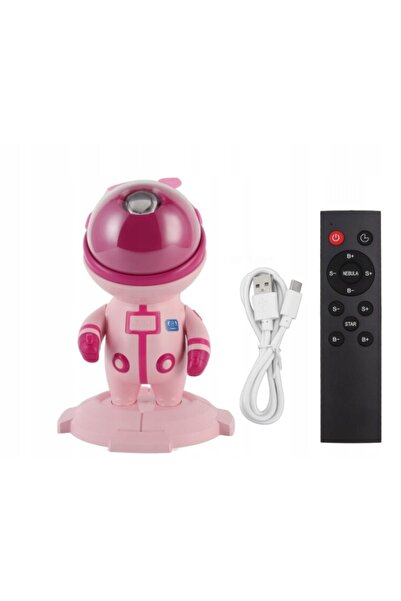 NO BRAND Proiector de Stele și Galaxii Iepure Astronaut Roz Happy People Star