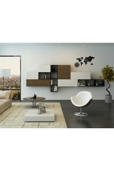 NO BRAND Ceas de perete volan negru 77cm