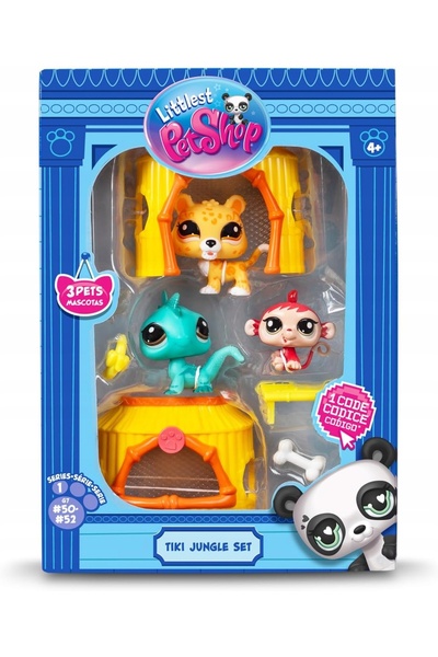 Littlest Pet Shop Set junglă (3 figurine)