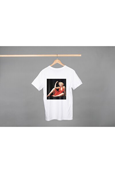 Noname Tricou Unisex Bumbac Premium Casual " Marilyn Monroe foto " Inscriptie