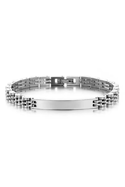 CRM Elegant bracelet for men, CRM, stainless steel, ID model, silver, 21 cm
