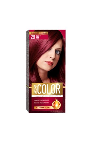 Aroma Vopsea pentru Par, Color, 28 Ruby Red