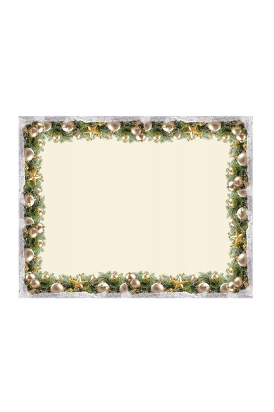 NO BRAND Față de masă 140X300 Crăciun 964 Bulbi