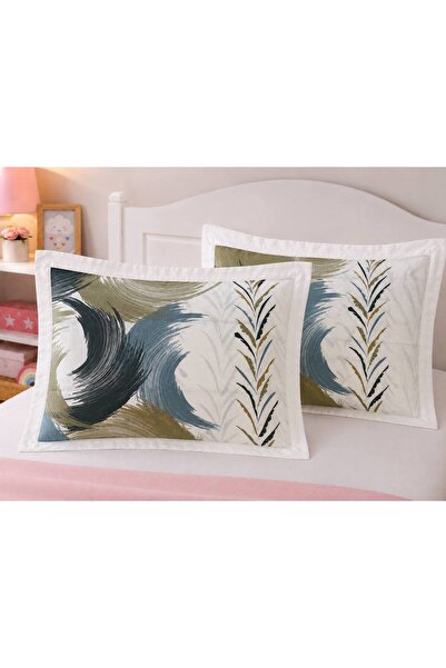 ŞENER HOME غطاء وسادة كلاسي رانفورس 2 لي 50x70 +5 سم مع كشكشة