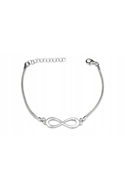 NO BRAND Brățară italiană Calza Silver placată cu rodiu Italia