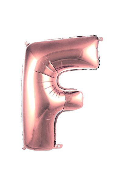 Parti Dükkanı 40 Inch 100 cm Rose Gold F Letter Foil Balloon Helium Compatibl...