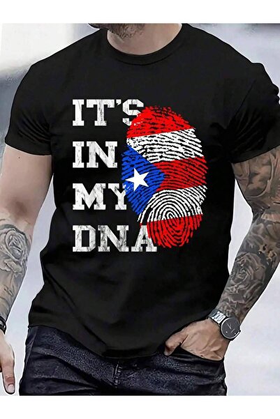 799 100% Cotton It Is In My DNA Ricaner Genetics Puerto Rico T-Shirt Men's Wo...