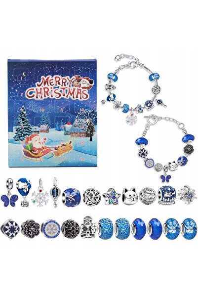 NO BRAND Calendar de Advent pentru Fete, Amulete Bijuterii pentru Brățări, 24...