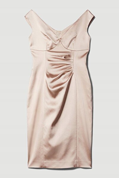 NO BRAND Rochie clasică din satin Karen Millen 36