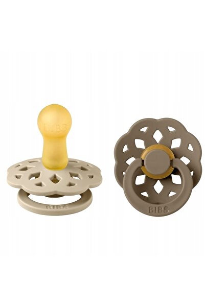 NO BRAND Smoczek Bavete Boheme Rotunde Set 2 bucăți Cauciuc 6m+ Vanilie / Ste...