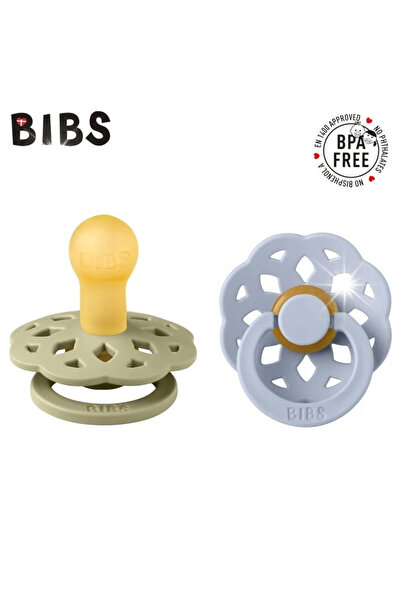 NO BRAND Smoczek Bibs Boheme Set Rotund 2 Bucăți Cauciuc 0m+ Kaki / Roz Prăfuit
