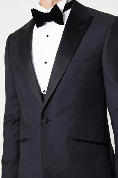NO BRAND Palton Negru Elegant Clasic Slim Fit La un rând de nasturi Burton 40