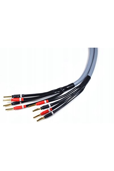 NO BRAND Cablu de difuzor bi-amplificare cu conectori banană pentru difuzor M...
