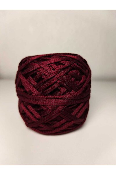 kartopya Bordo Renkli Makrome Örgü İpi 100gr